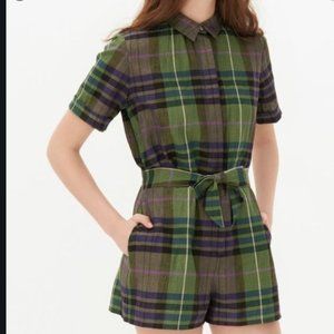 Sandro plaid playsuit